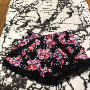 Charolette Russe floral shorts.
